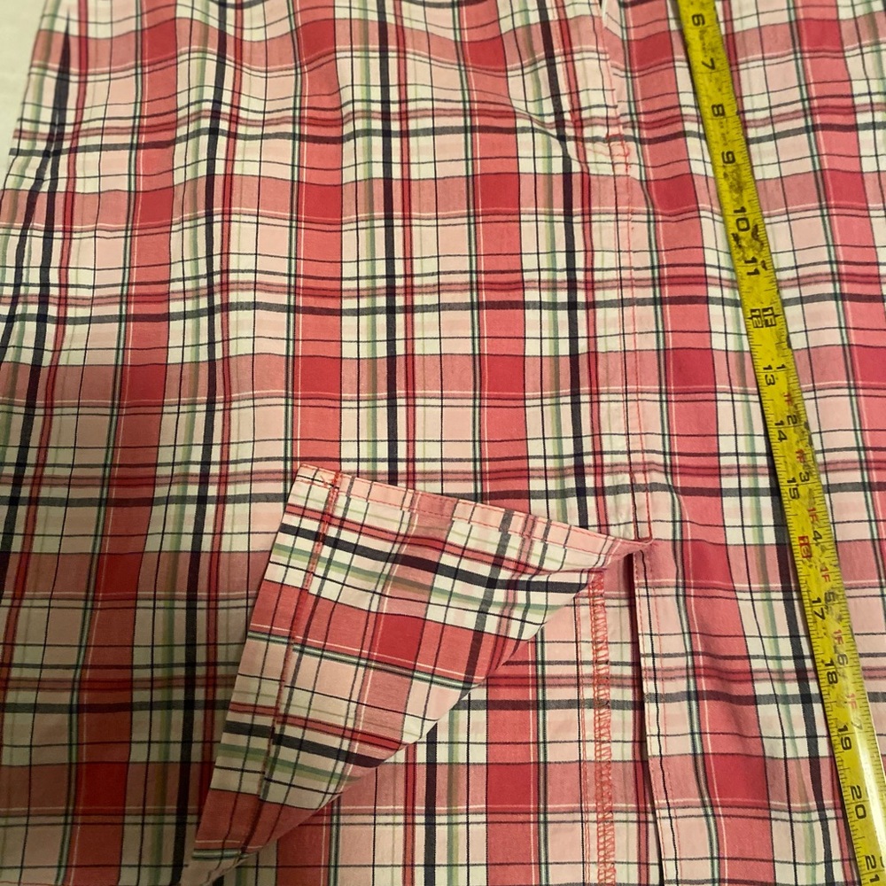 Eddie Bauer Vibrant Pink Plaid Pencil Skirt - Picture 7 of 7